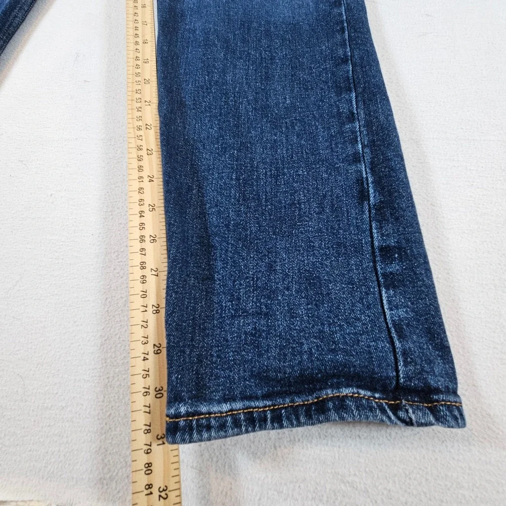 Levi's 505 Regular Fit Jeans Mens 38x32 Dark Wash Blue Straight Leg Denim